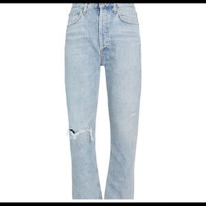 Agolde Riley high rise cropped jeans